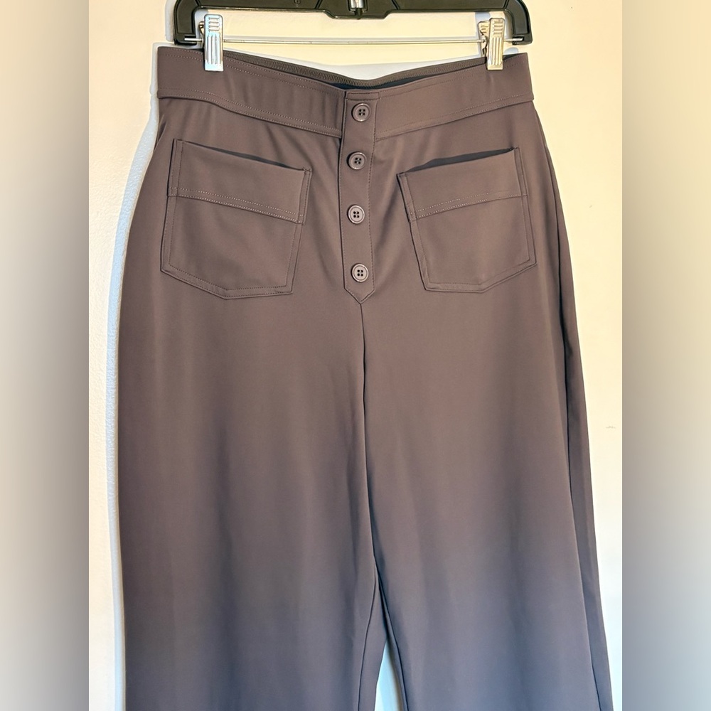 NWT — Halara Super-stretchy High-waisted Faux-button Multi-pocket Pants, L - Picture 2 of 6